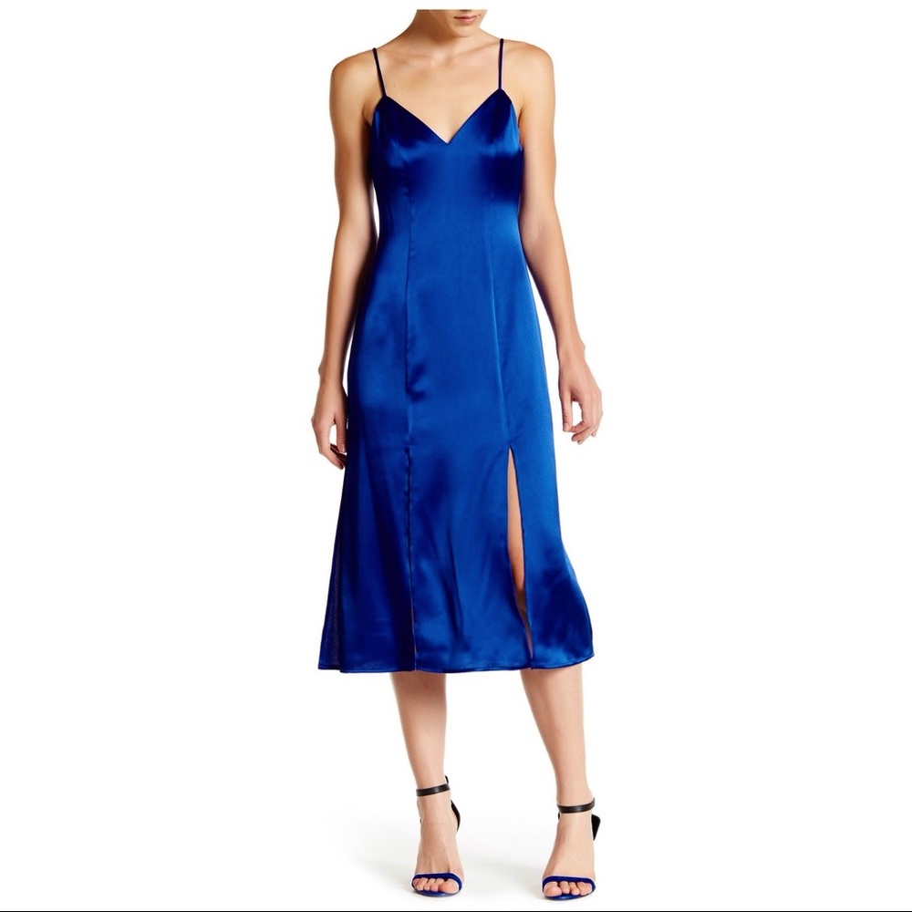 ABS Allen Schwartz Car Wash Hem Slip Dress Sz 4